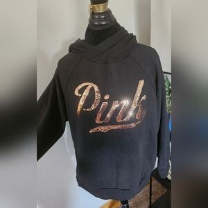 Black And Gold Sparkly PINK Hoodie